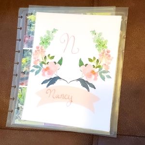 Homemade cover for your Classic size Disc Bound Planner Nancy